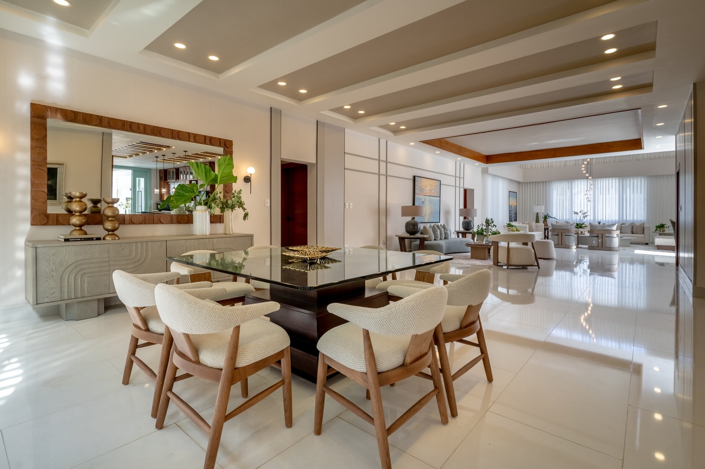 Habitación moderna cálida